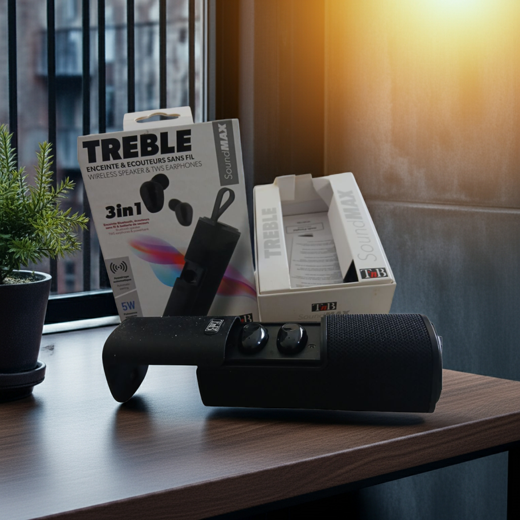 TnB Treble SoundMAX – 3-in-1 Wireless Speaker & TWS Earphones