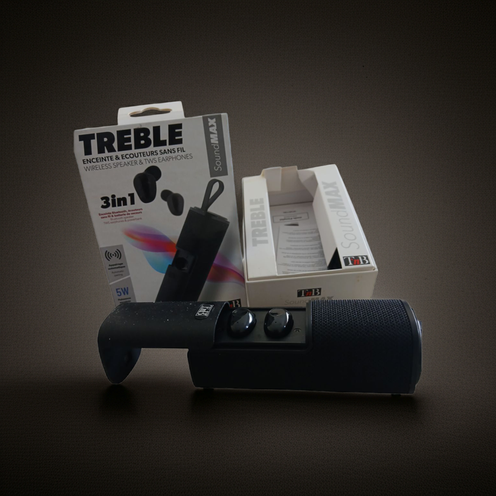 TnB Treble SoundMAX – 3-in-1 Wireless Speaker & TWS Earphones