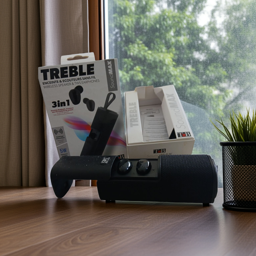TnB Treble SoundMAX – 3-in-1 Wireless Speaker & TWS Earphones