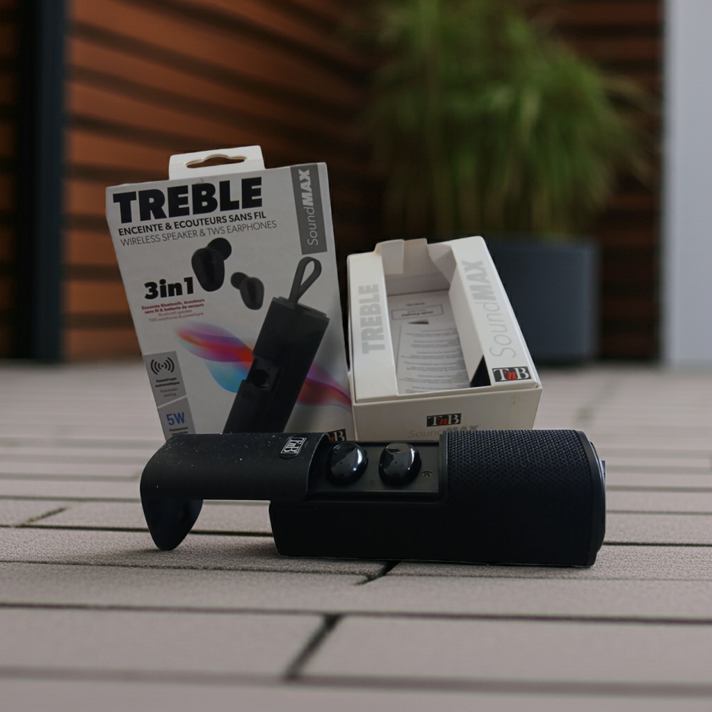 TnB Treble SoundMAX – 3-in-1 Wireless Speaker & TWS Earphones