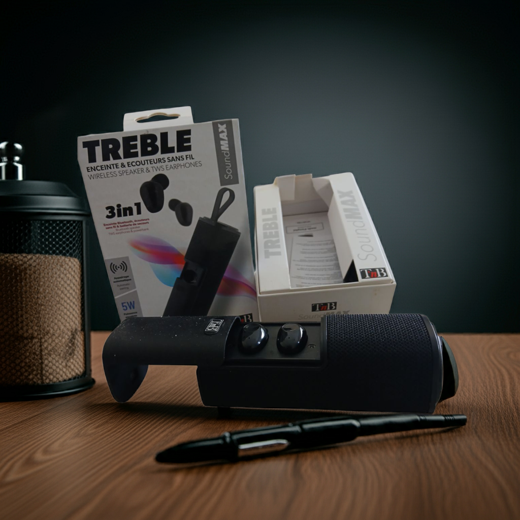 TnB Treble SoundMAX – 3-in-1 Wireless Speaker & TWS Earphones